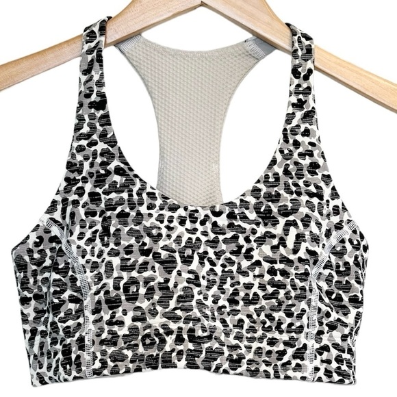 Outdoor Voices, Doing Things Sports Bra, Snow Leopard, Small - Picture 1 of 5